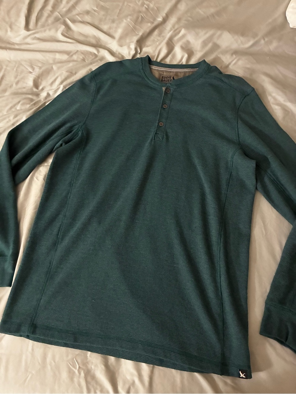 Eddie Bauer Dark Green Long-Sleeve Shirt for Men